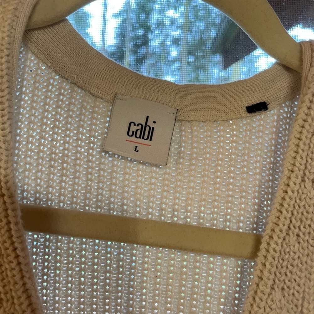 CAbi Cream Button-Up Cardigan-EUC - Picture 3 of 3